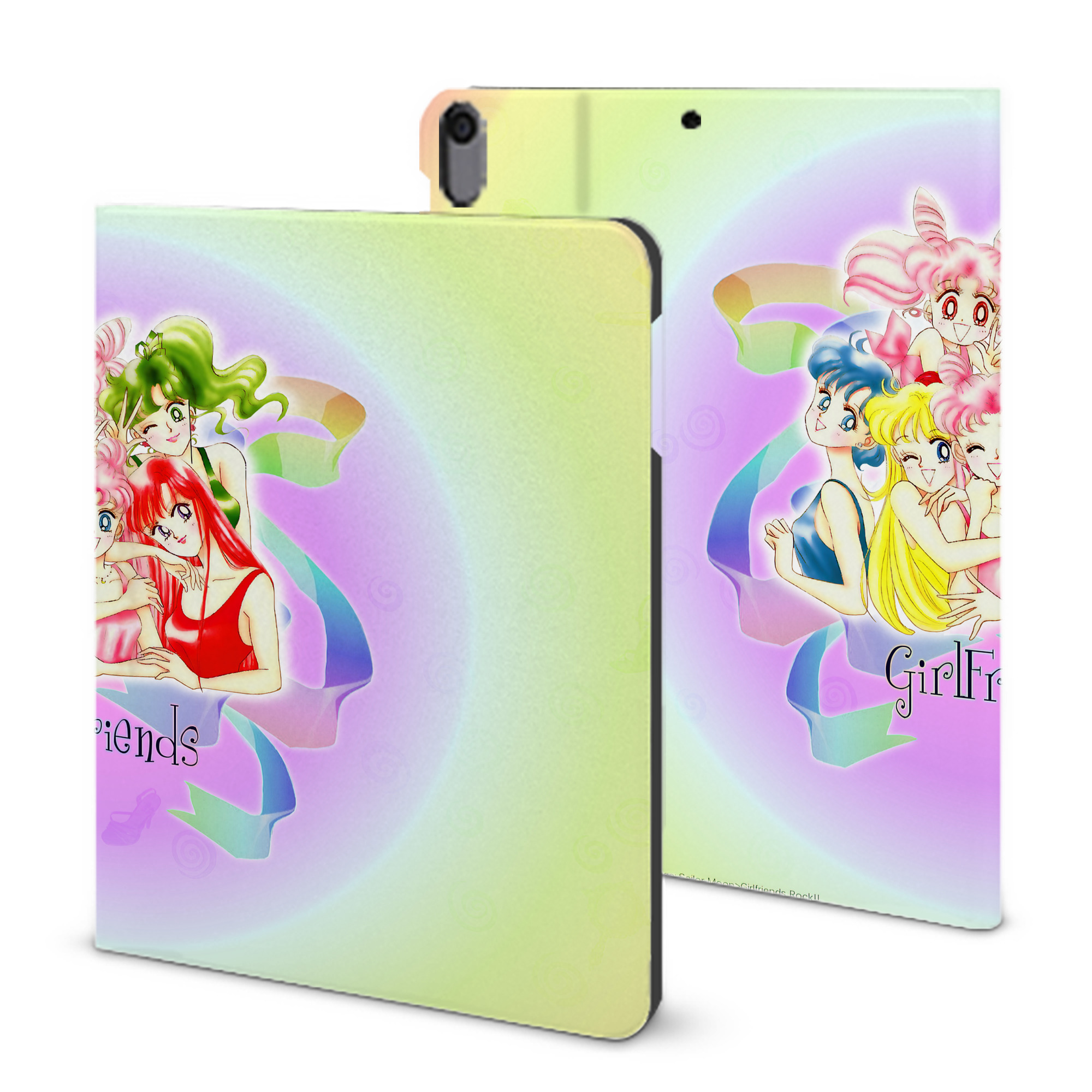 （画像用） 美少女戦士セーラームーン Sailor Moon IPad ケース ブック型 PUレザー TPU 耐衝撃 軽量 薄型 ペン収納なし 全面保護 IPad 各モデル対応